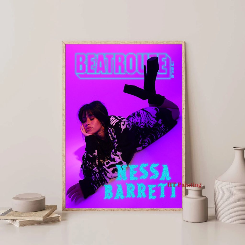 Nessa Barrett Singer Young Forever Tour 2023 Poster Canvas Painting Retro Music Wall Art Pictures Room 6 - Nessa Barrett Shop