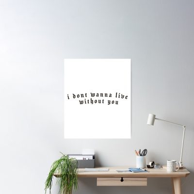 I Don_T Wanna Live Without You Nessa Barrett Lyrics Poster Official Nessa Barrett Merch