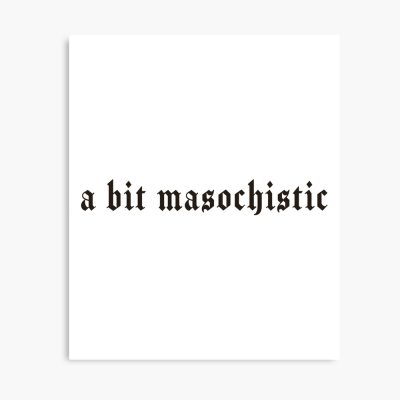 A Bit Masochistic - Nessa Barrett Lyrics Poster Official Nessa Barrett Merch