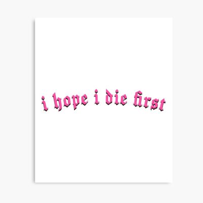 I Hope I Die First - Nessa Barrett Lyrics Poster Official Nessa Barrett Merch