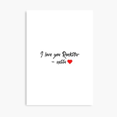 I Love You Rockstar - Nessa Barrett Poster Official Nessa Barrett Merch