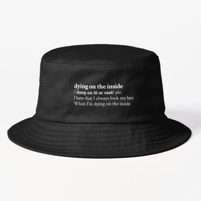 Nessa Barrett Aesthetic Quote Lyrics Motivational Black Bucket Hat Official Nessa Barrett Merch