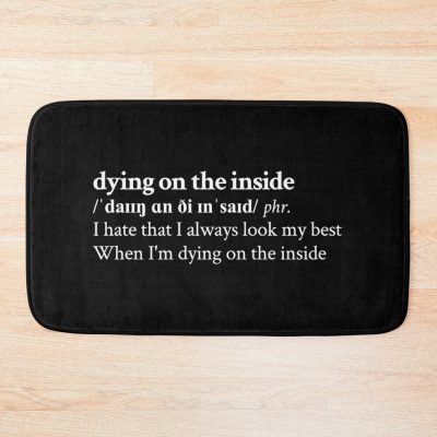 Nessa Barrett Aesthetic Quote Lyrics Motivational Black Bath Mat Official Nessa Barrett Merch