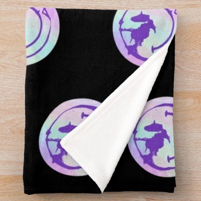 Nessa Barrett Smiley Pin Throw Blanket Official Nessa Barrett Merch