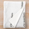 A Bit Masochistic - Nessa Barrett Lyrics Throw Blanket Official Nessa Barrett Merch