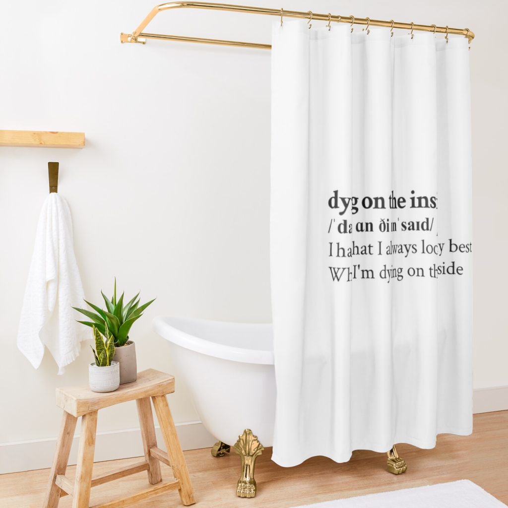 Nessa Barrett Aesthetic Quote Lyrics Motivational Shower Curtain Official Nessa Barrett Merch