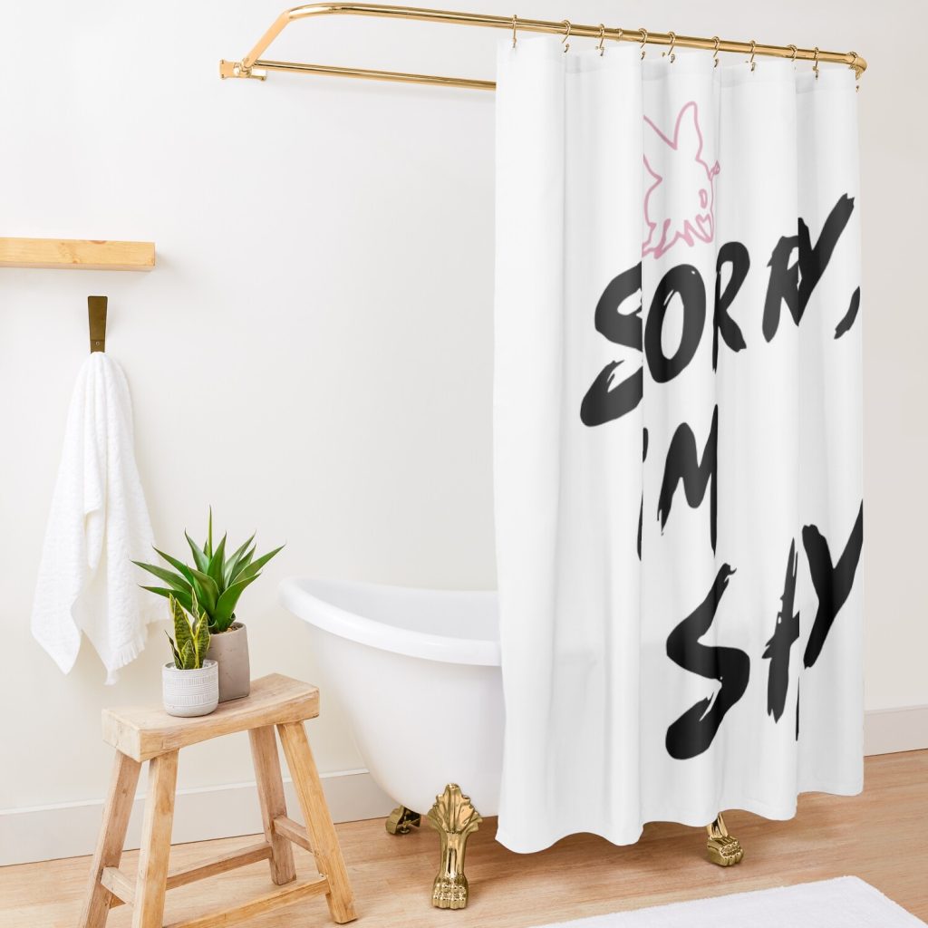 Nessa Barrett Merch Sorry I’M Shy Shower Curtain Official Nessa Barrett Merch