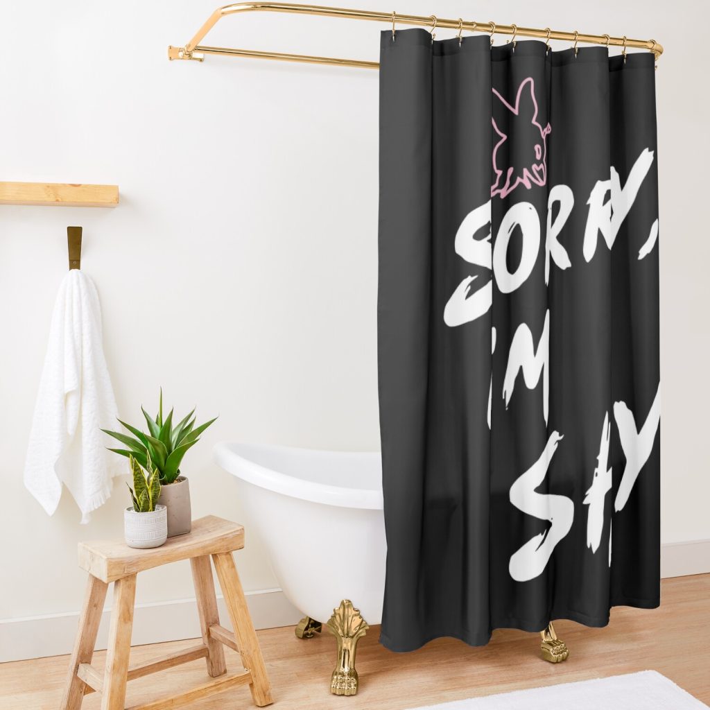 Nessa Barrett Merch Sorry I’M Shy Shower Curtain Official Nessa Barrett Merch