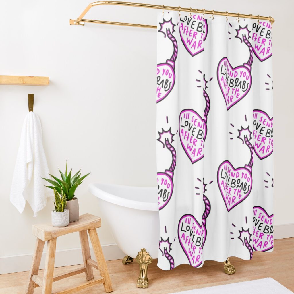 Lovebomb Nessa Barrett Shower Curtain Official Nessa Barrett Merch