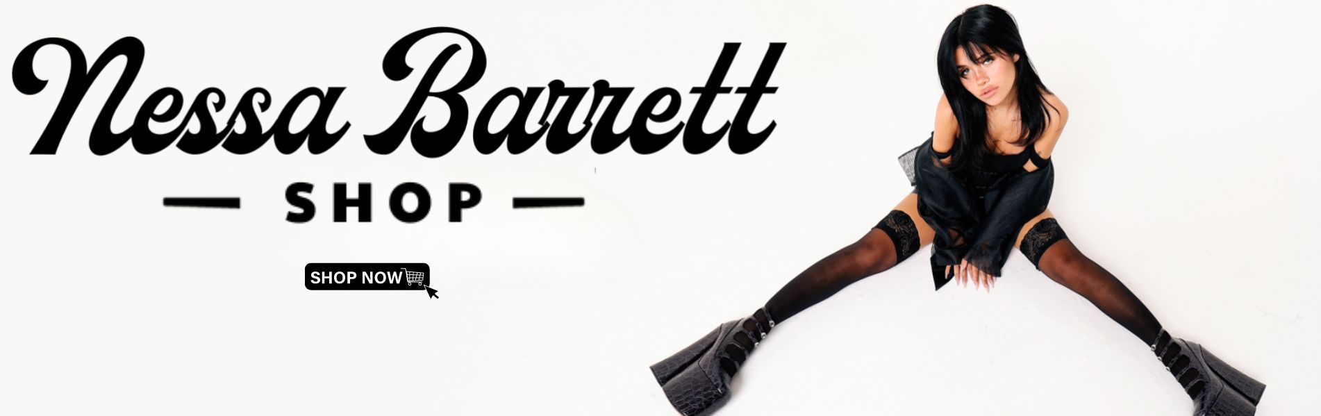 Nessa Barrett Shop Banner