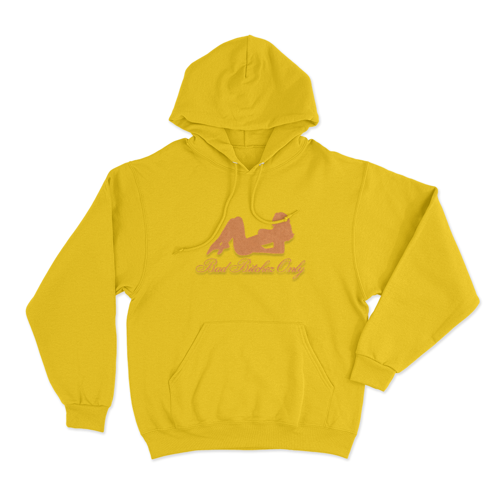 Bad Bitches Only Unisex Hoodie Yellow Bad Bitches Only Unisex Hoodie Yellow