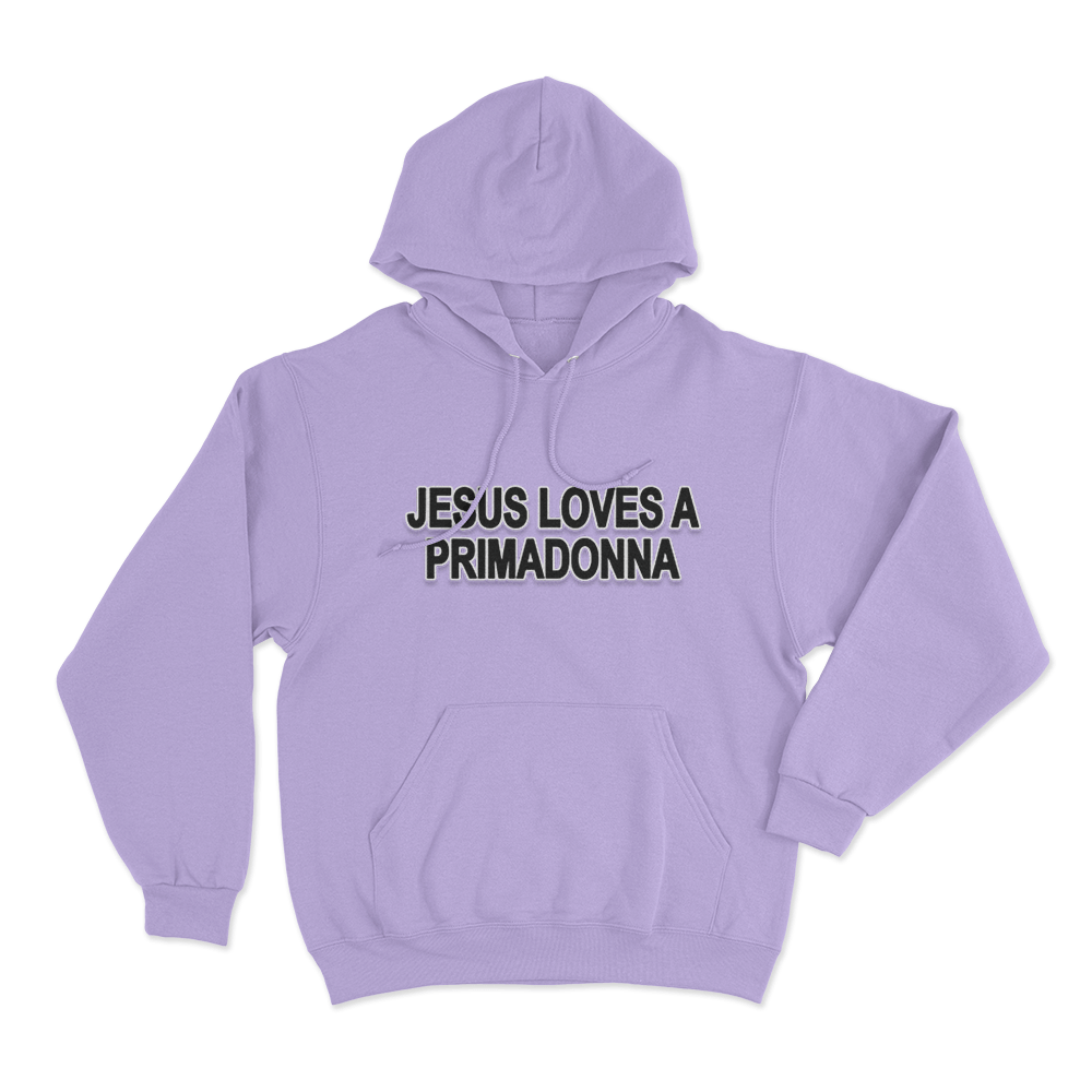 Jesus Loves A Primadonna Unisex Hoodie Purple Jesus Loves A Primadonna Unisex Hoodie Purple